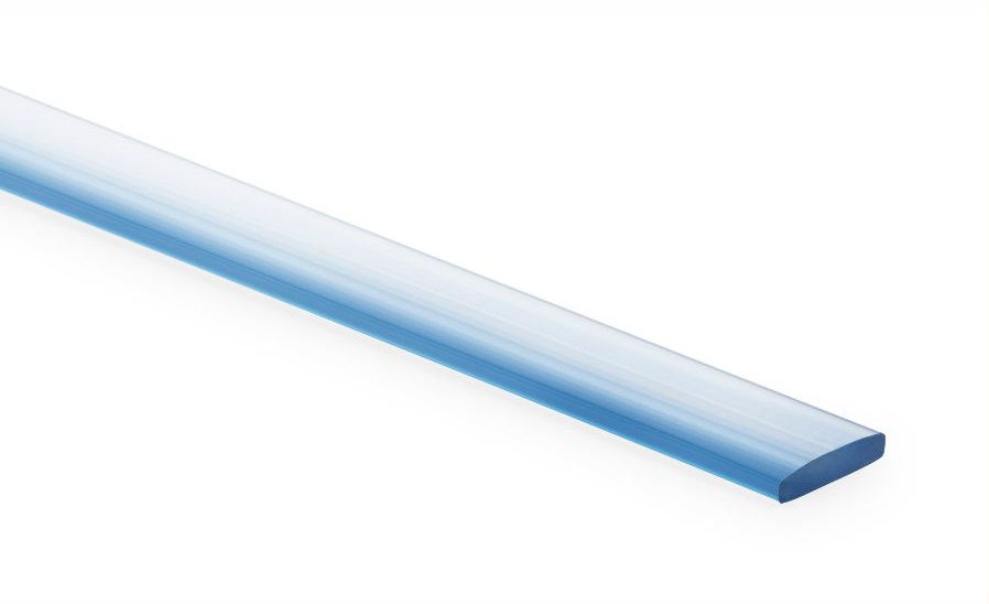 Flat profile A/2070, 13,8 x 2,9 mm
(PVC, transparent), 200 m/roll